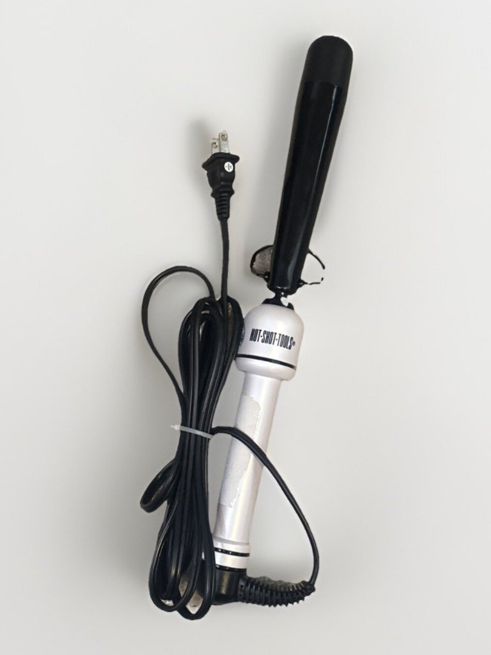 Hot Shot Tools Reverse Tapered Curling Iron Black Pearl 1 1/4" Heat Styling Tool